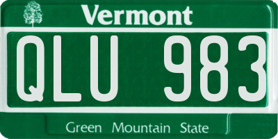 VT license plate QLU983