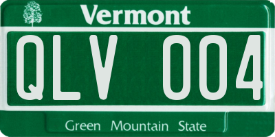 VT license plate QLV004