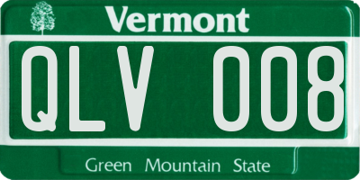 VT license plate QLV008