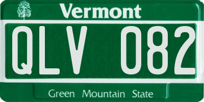VT license plate QLV082