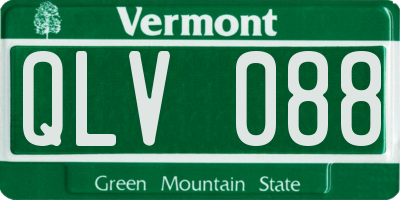 VT license plate QLV088