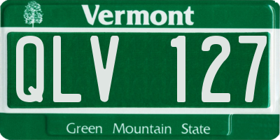 VT license plate QLV127