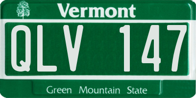 VT license plate QLV147