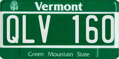 VT license plate QLV160