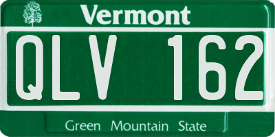 VT license plate QLV162