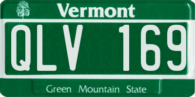 VT license plate QLV169