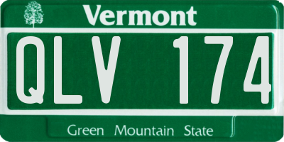 VT license plate QLV174