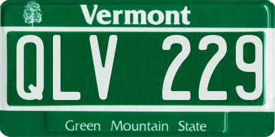 VT license plate QLV229