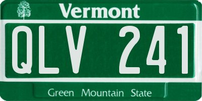 VT license plate QLV241