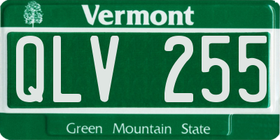 VT license plate QLV255