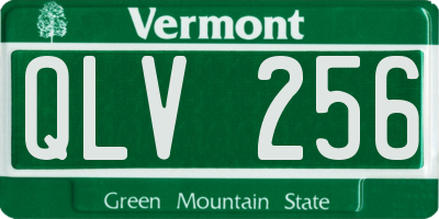 VT license plate QLV256