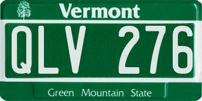 VT license plate QLV276