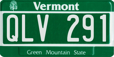 VT license plate QLV291