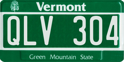 VT license plate QLV304