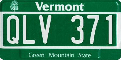 VT license plate QLV371
