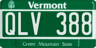 VT license plate QLV388