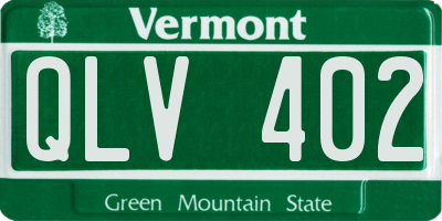 VT license plate QLV402