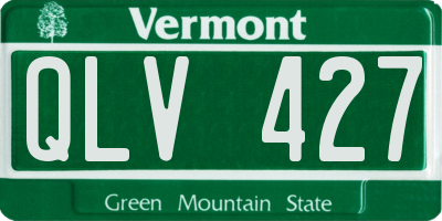 VT license plate QLV427