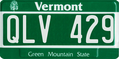VT license plate QLV429