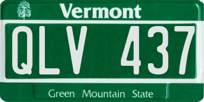 VT license plate QLV437
