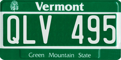 VT license plate QLV495