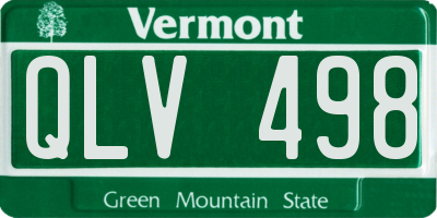 VT license plate QLV498