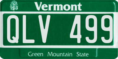 VT license plate QLV499