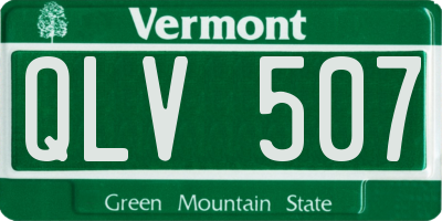 VT license plate QLV507