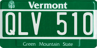 VT license plate QLV510