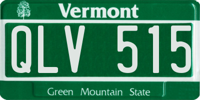 VT license plate QLV515
