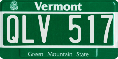 VT license plate QLV517