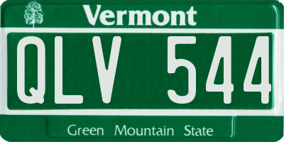 VT license plate QLV544
