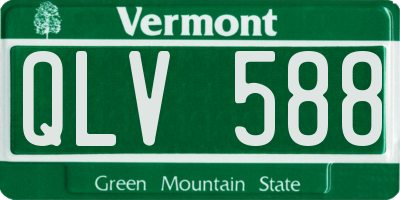 VT license plate QLV588