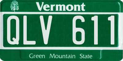 VT license plate QLV611