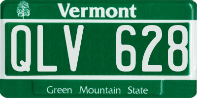 VT license plate QLV628