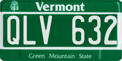 VT license plate QLV632