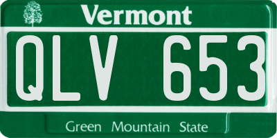 VT license plate QLV653
