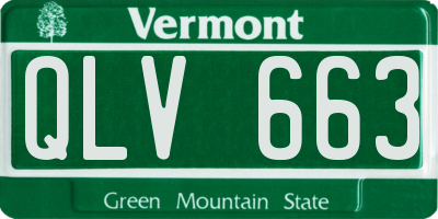 VT license plate QLV663