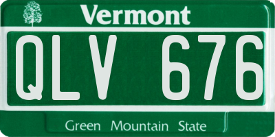 VT license plate QLV676