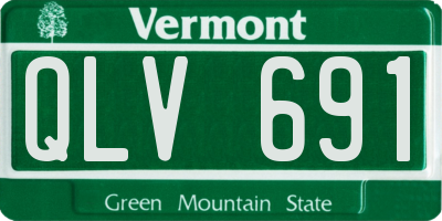 VT license plate QLV691