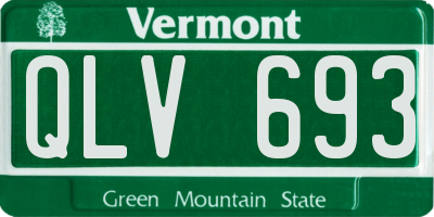 VT license plate QLV693
