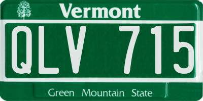 VT license plate QLV715