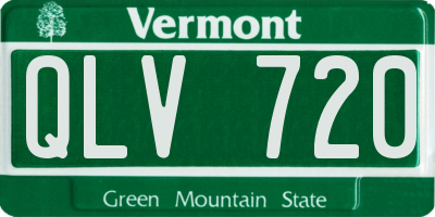 VT license plate QLV720