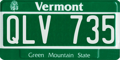 VT license plate QLV735