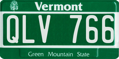 VT license plate QLV766