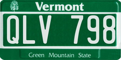 VT license plate QLV798