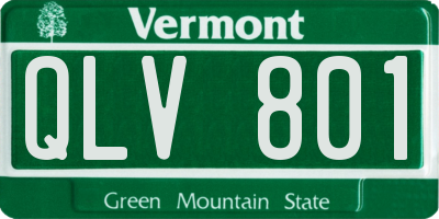 VT license plate QLV801