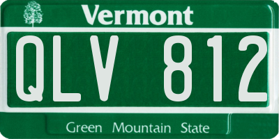 VT license plate QLV812