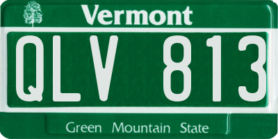 VT license plate QLV813