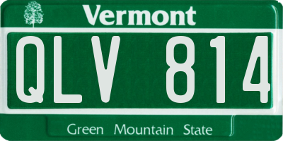 VT license plate QLV814